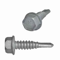 #14 X 7/8" Hex Washer Head, (Lap Tek), Self-Drilling Screw, #12 Head, Coated